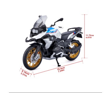 Maisto 1/12 MC SE BMW R1250 GS w/stand - White/Red/Blue