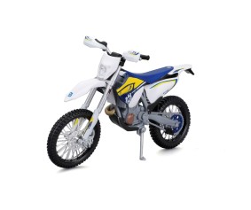 Maisto 1/12 MC SE Husqvarna FE 501 w/stand - Blue/White