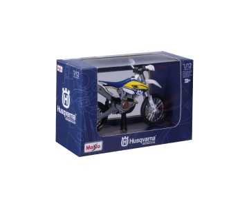 Maisto 1/12 MC SE Husqvarna FE 501 w/stand - Blue/White