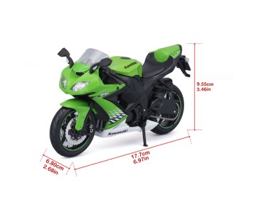 Maisto 1/12 MC SE Kawasaki Ninja ZX-10R w/stand - Green