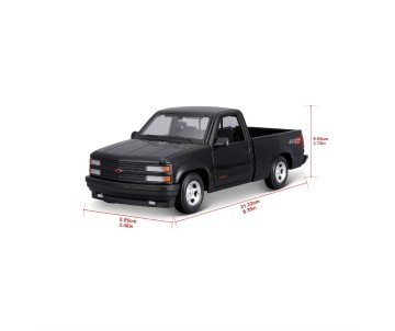 Maisto 1/24 SE 1993 Chevrolet 454 SS Pickup Truck - Black