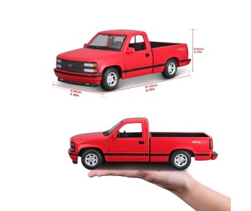 Maisto 1/24 Special Edition 1993 Chevrolet 454 SS Pick-up Truck (Red)