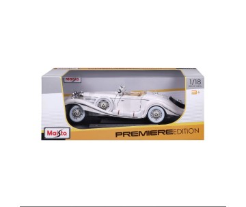 Maisto 1/18 Premiere Edition 1936 M-B 500 K Typ Specialroadster (White)