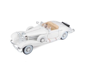Maisto 1/18 Premiere Edition 1936 M-B 500 K Typ Specialroadster (White)