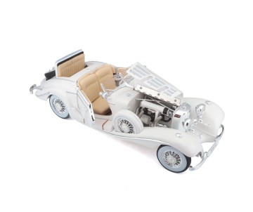 Maisto 1/18 Premiere Edition 1936 M-B 500 K Typ Specialroadster (White)