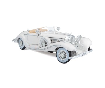 Maisto 1/18 Premiere Edition 1936 M-B 500 K Typ Specialroadster (White)