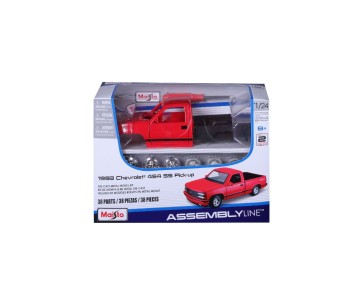 Maisto 1/24 Assembly Line 1993 Chevrolet 454 SS Pick-up (Red)