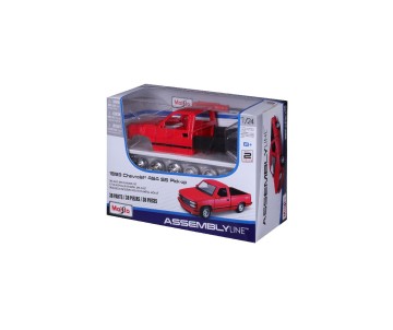 Maisto 1/24 Assembly Line 1993 Chevrolet 454 SS Pick-up (Red)
