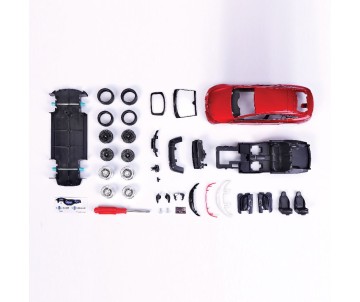 Maisto 1/24 Assembly Line 2022 Mercedes-EQ EQS (Met Red)