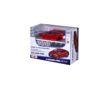 Maisto 1/24 Assembly Line 2022 Mercedes-EQ EQS (Met Red)