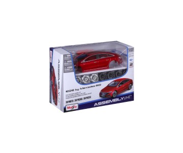 Maisto 1/24 Assembly Line 2022 Mercedes-EQ EQS (Met Red)