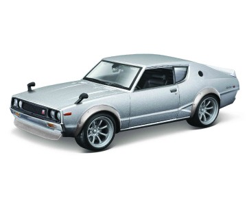 Maisto 1/24 Design Assembly Line 1973 Nissan Skyline 2000GT-R (Silver)