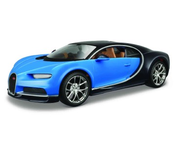 Maisto 1/24 Assembly Line Bugatti Chiron (Blue/Black)