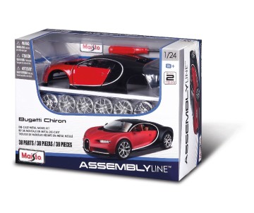 Maisto 1/24 Assembly Line Bugatti Chiron (Blue/Black)