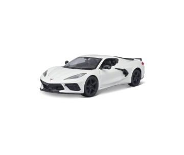 Maisto 1/24 Assembly Line 2020 Chevrolet Corvette Stingray Coupe (White)