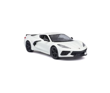 Maisto 1/24 Assembly Line 2020 Chevrolet Corvette Stingray Coupe (White)