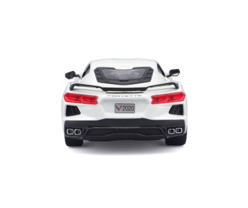Maisto 1/24 Assembly Line 2020 Chevrolet Corvette Stingray Coupe (White)