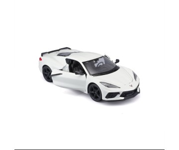 Maisto 1/24 Assembly Line 2020 Chevrolet Corvette Stingray Coupe (White)