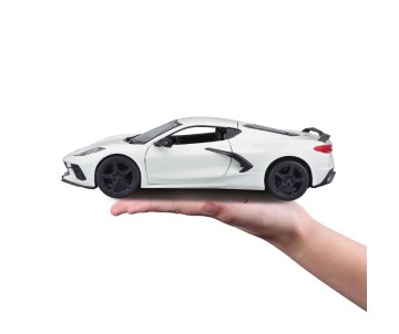 Maisto 1/24 Assembly Line 2020 Chevrolet Corvette Stingray Coupe (White)