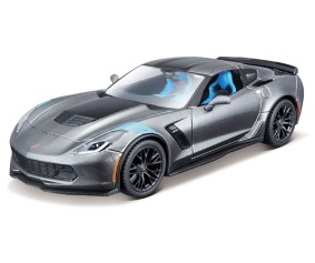 Maisto 1/24 Assembly Line 2017 Chevrolet Corvette Grand Sport (Metallic Grey)