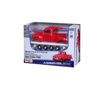 Maisto 1/24 Assembly Line 1948 Ford F-1 Pick-up (Red)