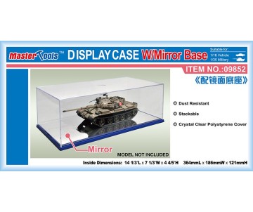 Master Tools 364x186x121mm Display Case w/Mirror Base