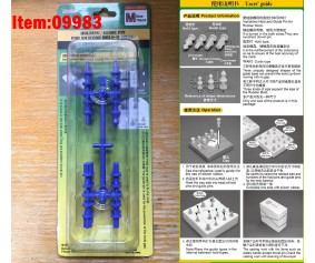 Master Tools Holding / Guide pin for silicone mould-M (Blue)