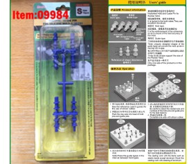 Master Tools Holding / Guide pin for silicone mould-S (Blue)
