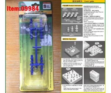 Master Tools Holding / Guide pin for silicone mould-S (Blue)