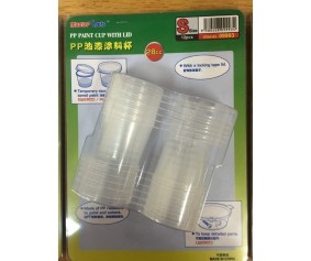 Master Tools PP Paint Cup with Lid - Small - 28cc X 12pcs