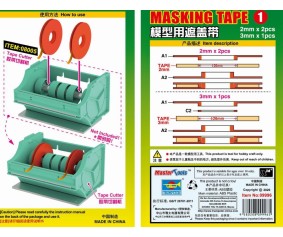 Master Tools Masking Tape (1) 2mm*2 , 3mm*1