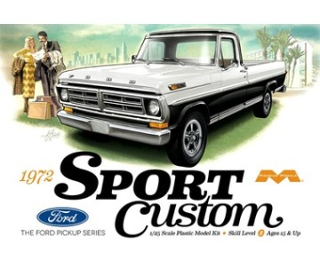 Moebius 1972 Ford Sport Custom Pickup 1/25 Model Kit