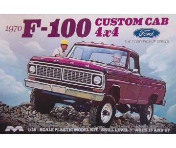 Moebius 1970 Ford F-100 Custom Cab 4x4 1/25 Model Kit