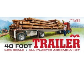 Moebius 48' Flatbed Trailer w/Cambered Deck 1/25 Model Kit