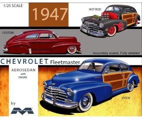 Moebius 1947 Chevrolet Fleetmaster Aerosedan 1/25 Model Kit