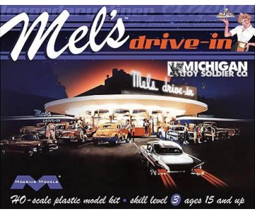 Moebius Mels Drive In HO Scale Model Kit