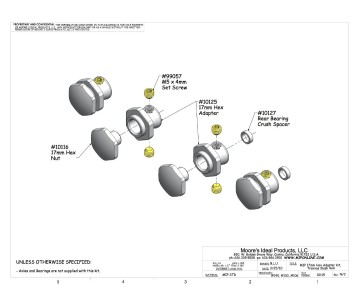 MIP 17mm HEX Adapter Kit/Traxxas Slash 4x4