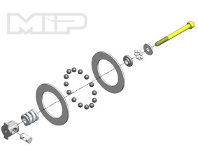 MIP Super Diff, Carbide Rebuild Kit, TLR 22 Series
