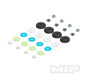 MIP Bypass1 Pistons, 8-Hole Set, 16mm, Kyosho MP9 / MP10 1/8th