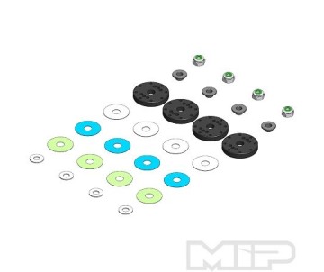 MIP Bypass1 Pistons, 8-Hole Set, 16mm, Kyosho MP9 / MP10 1/8th