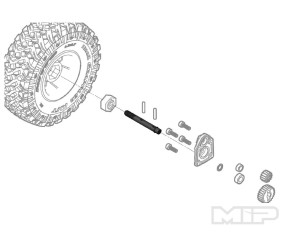 MIP 4mm HD Axle, Capra 1/18th (4)