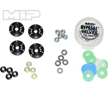 MIP Bypass1 Tapered Hi-Flow Piston Kit, 6-Hole x 1.3mm, 1/8th Scale