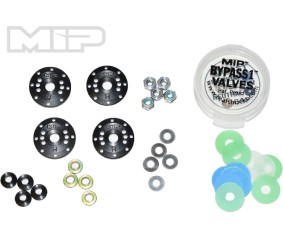 MIP Bypass1 Tapered Hi-Flow Piston Kit, 8-Hole x 1.2mm, 1/8th Scale