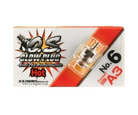 OS Engines 71605300 #6 A3 Glow Plug Hot Air