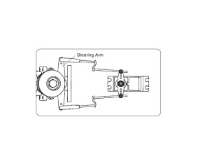 OS Engines 23874500 Steering Arm 21XM