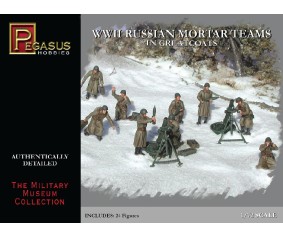 Pegasus Hobbies 1/72 WWII Russian Mortar Teams in Greatcoats