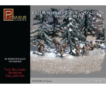 Pegasus Hobbies 1/72 Russian Support Weapon Teams in Greatcoats