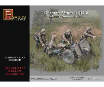 Pegasus Hobbies 1/72 German IG-18 Gun and Crew