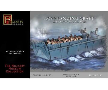 Pegasus Hobbies 1/72 LCVP Landing Craft with Soldiers