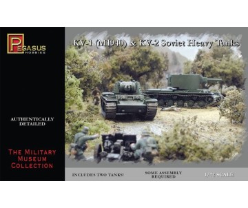 Pegasus Hobbies 1/72 KV-1 Early & KV-2 Tanks (2)